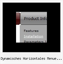 Dynamisches Horizontales Menue Mit Untermenue Menue