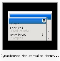 Dynamisches Horizontales Menue Mit Untermenue Joomla Javascript Menu