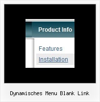 Dynamisches Menu Blank Link Javascript Absolute Positionierung