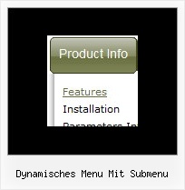 Dynamisches Menu Mit Submenu Registerkarte In Html