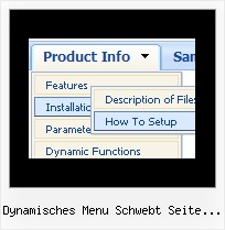 Dynamisches Menu Schwebt Seite Firefox Etikette