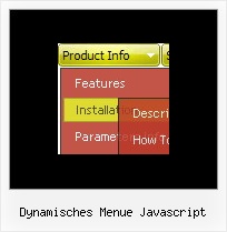 Dynamisches Menue Javascript Menue Durchsichtig