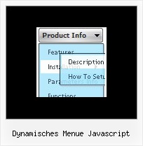 Dynamisches Menue Javascript Mouseover