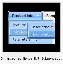 Dynamisches Menue Mit Submenue Flash Hover Menue