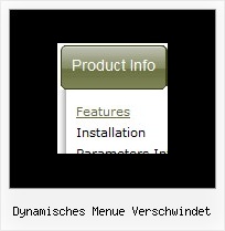 Dynamisches Menue Verschwindet Mehrstufiges Horizontales Pulldown Menue