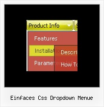 Einfaces Css Dropdown Menue Tab Menue Beispiel