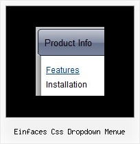 Einfaces Css Dropdown Menue Hover Css