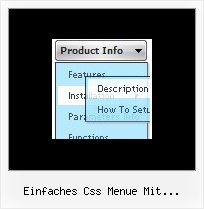 Einfaches Css Menue Mit Verschiedenen Bildern Css Horizontales Menu Mit Submenue
