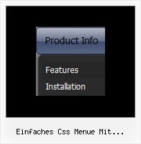 Einfaches Css Menue Mit Verschiedenen Bildern Linke Maustaste Zeigt Menue