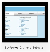 Einfaches Div Menu Beispiel Css Dhtml Menue