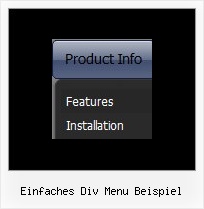 Einfaches Div Menu Beispiel Javascript Effekte