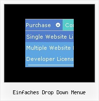 Einfaches Drop Down Menue Menue Seitlichen Css