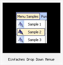 Einfaches Drop Down Menue Sample Menu With Images Css