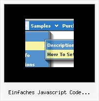 Einfaches Javascript Code Dropdown Menue Cascade Menue Html