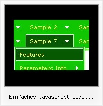 Einfaches Javascript Code Dropdown Menue Buttons Vorlagen