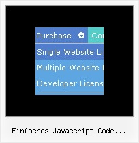 Einfaches Javascript Code Dropdown Menue Menu Schablone