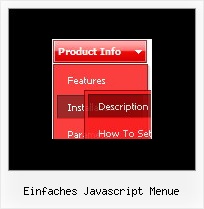 Einfaches Javascript Menue Webseiten Menue Generator