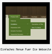 Einfaches Menue Fuer Die Webseite Javascripts Fuer Ein Menue