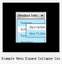 Example Menu Expand Collapse Css Dropdown Java