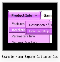 Example Menu Expand Collapse Css Icon Office Menuebar