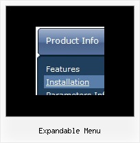 Expandable Menu Div Menu Horizontal