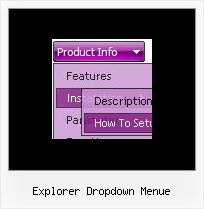 Explorer Dropdown Menue Rollover Menue Java Script