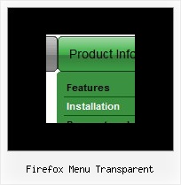 Firefox Menu Transparent Website Dropdown Menue