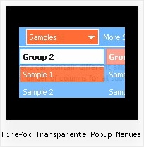 Firefox Transparente Popup Menues Menues Aufklappbar