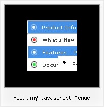 Floating Javascript Menue Javascript Menue Effekte