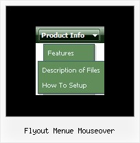 Flyout Menue Mouseover Web Menu Slider