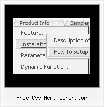 Free Css Menu Generator Switch Menu Script