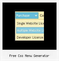 Free Css Menu Generator Javascript Menue In Dreamweaver