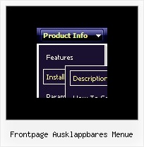 Frontpage Ausklappbares Menue Sidemenu Css Flight In