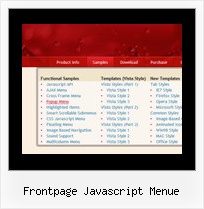 Frontpage Javascript Menue Web Buttons Online