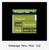 Homepage Menu Html Cod Dhtml Menue Vertikal