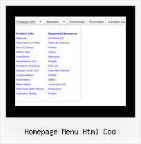 Homepage Menu Html Cod Seiten Menue Html