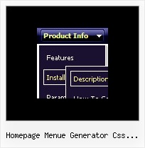 Homepage Menue Generator Css Submenu Schaltflaeche Farbe