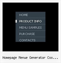 Homepage Menue Generator Css Submenu Floating Menue Css