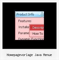 Homepagevorlage Java Menue Dropdownlist Javascript