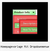 Homepagevorlage Mit Dropdownmenue Navbar Submenue