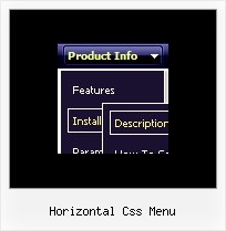 Horizontal Css Menu Pulldown Menu Mit Gleicher Breite