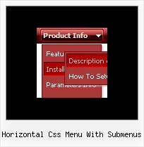 Horizontal Css Menu With Submenus Div As Context Menu Html