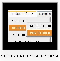 Horizontal Css Menu With Submenus Listenmenue Css Code