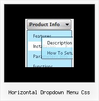 Horizontal Dropdown Menu Css Animierte Schriften
