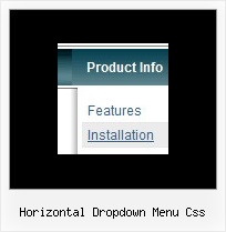 Horizontal Dropdown Menu Css Baummenue Fuer Firefox