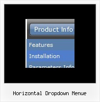 Horizontal Dropdown Menue Php Ajax Mehr Menu