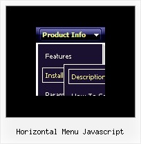 Horizontal Menu Javascript Dhtml Fenster