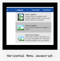 Horizontal Menu Javascript Seiten Menue Html