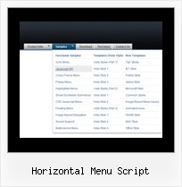 Horizontal Menu Script Javascript Dropdown Menue