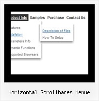 Horizontal Scrollbares Menue Linken Menue Template